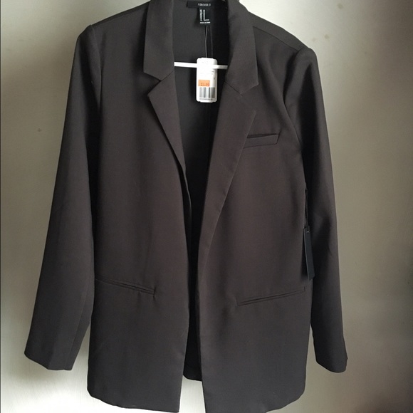 Forever 21 medium dark gray long blazer