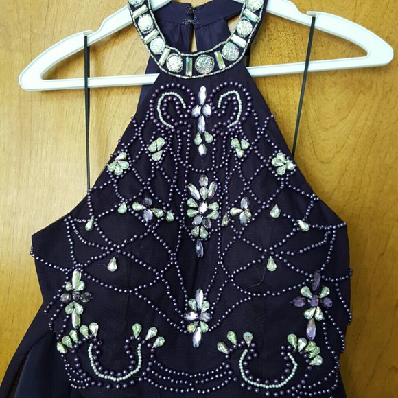 Deep Purple Two-Piece Homecoming dress - Picture 3 of 4