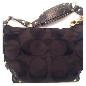 Authentic coach black C purse