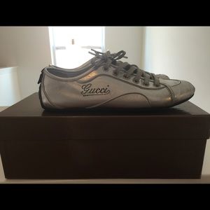 Gucci 'Nappa Silk' Metallic Sneaker