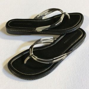 Pretty black and silver sandels