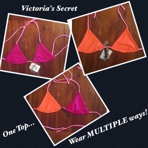 🎄SALE🎄Reversible Triangle Bikini Top NWT