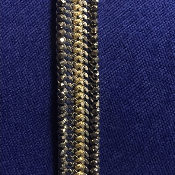 Stella and Dot Tessa silver/blue bracelet