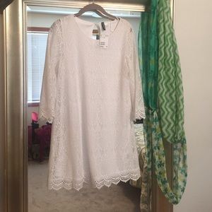 White lace H&M Dress