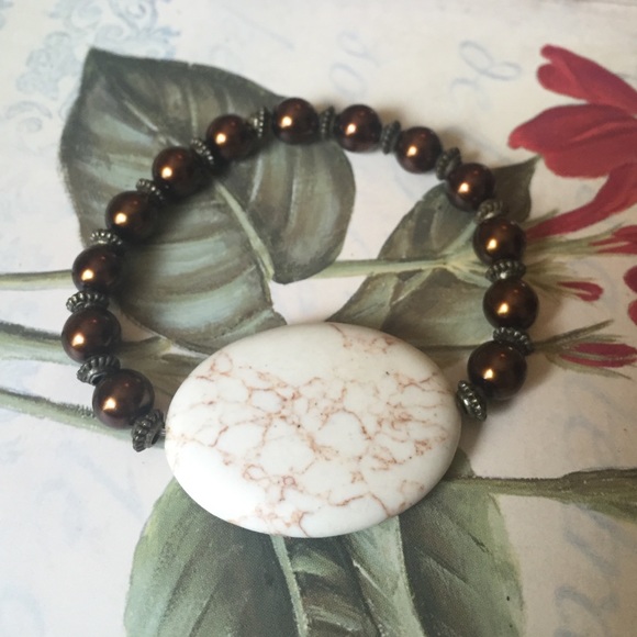 Handmade Brown Beaded Bracelet