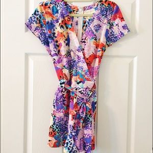 Yumi Kim Safari Print Wrap Romper