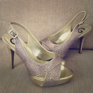 Sparkly Guess Slingback Pumps