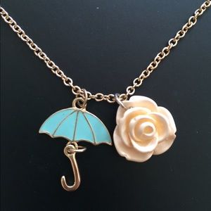 Rose Umbrella Necklace