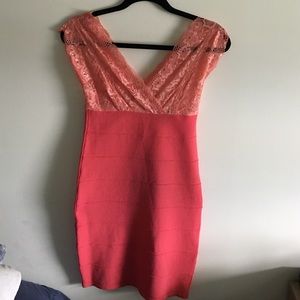 Coral dress