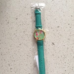 Mint green anchor watch
