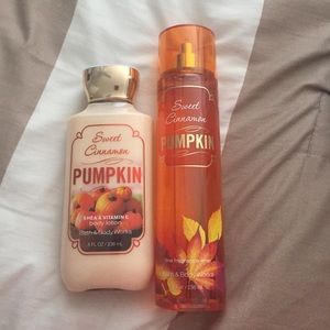 Sweet cinnamon pumpkin lotion and fragrance mist