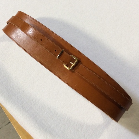 Vintage wrap leather belt
