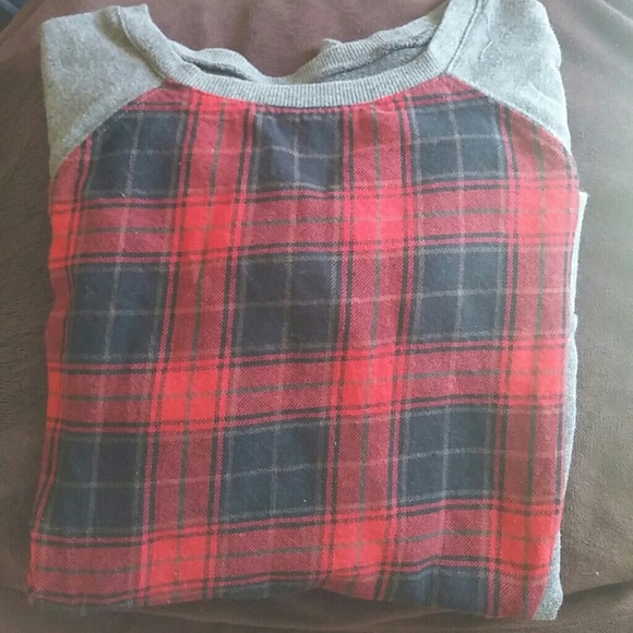 Plaid pullover