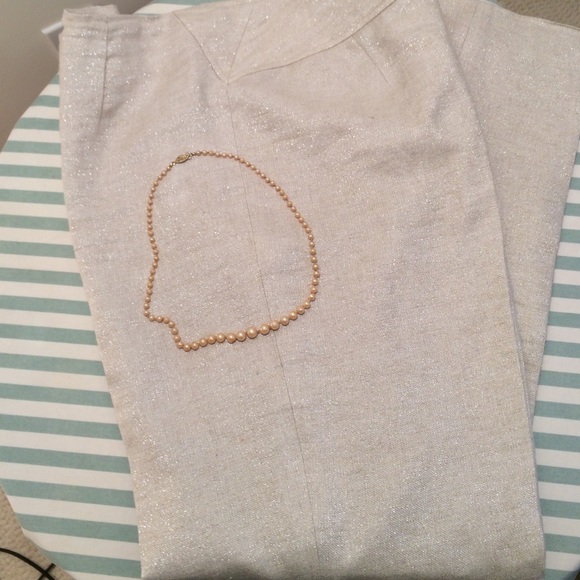 Worn Once - Talbots Linen Pants - Light Beige -
