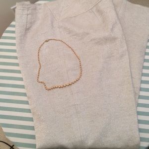 Worn Once - Talbots Linen Pants - Light Beige -