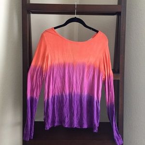Tie-dye long sleeve shirt