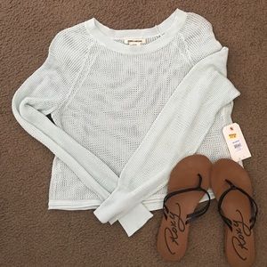 Knitted cover up shirt