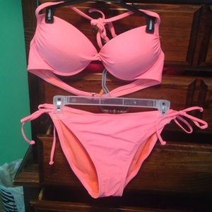 Pink bikini