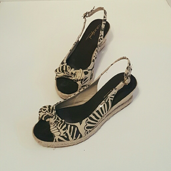 Beige and Navy Espadrille Wedge   Offers Welcome