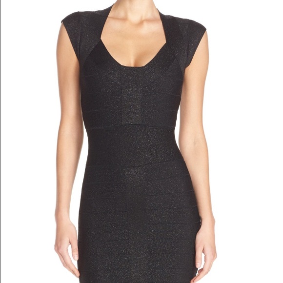 French Connection "Maya" Blue Bandage Dress