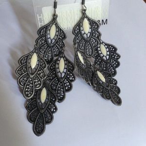 Peacock earrings