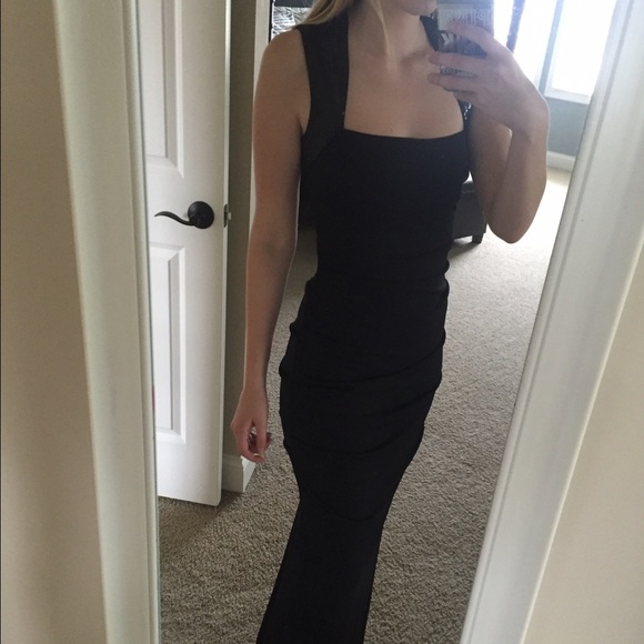 Calvin Klein black dress prom formal