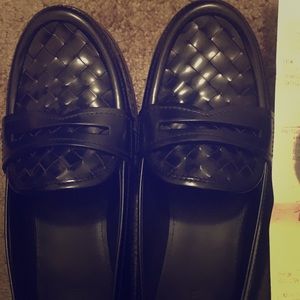 BV Bottega Veneta loafers leather black size 39. 8