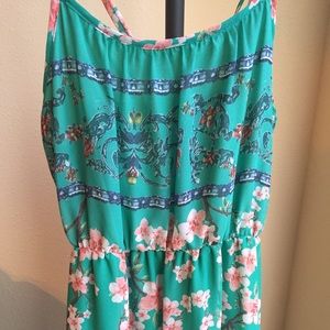 Floral print maxi dress