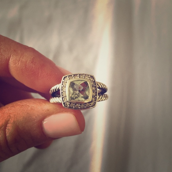 David Yurman Prasiolite with diamonds