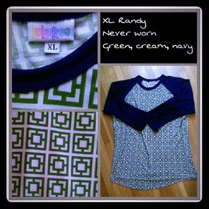 LuLaRoe XL Randy Tee NEW!