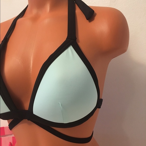 NEW PINK VS TRIANGLE WRAP TOP - Picture 2 of 4