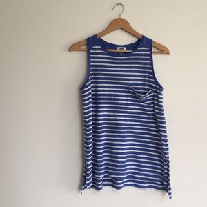 Blue & White Striped Tank