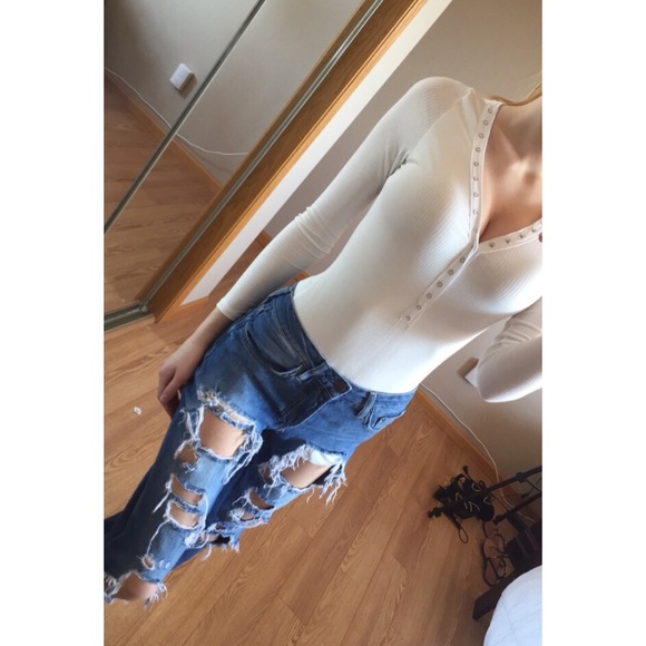 Last 1 // Honey Punch Button Down Bodysuit - Picture 2 of 4