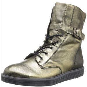 OTBT Brentsville Boots Gold Biker Boots NIB