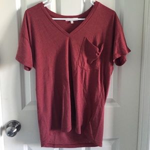 Rusty red basic tee
