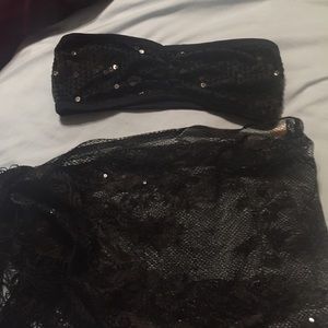 Bebe sequin bandau top with sarong also with sequi