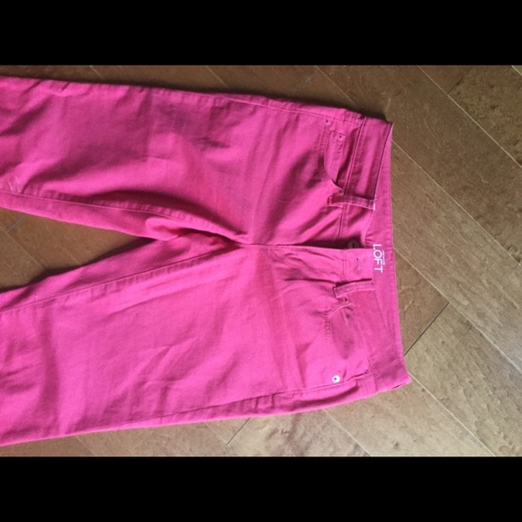 Dark coral zero modern skinny  from loft