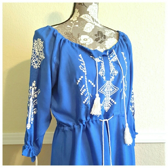 *summer sale* Aztec western blue romper - Picture 2 of 2
