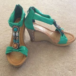 Never been worn Patrizia wedges