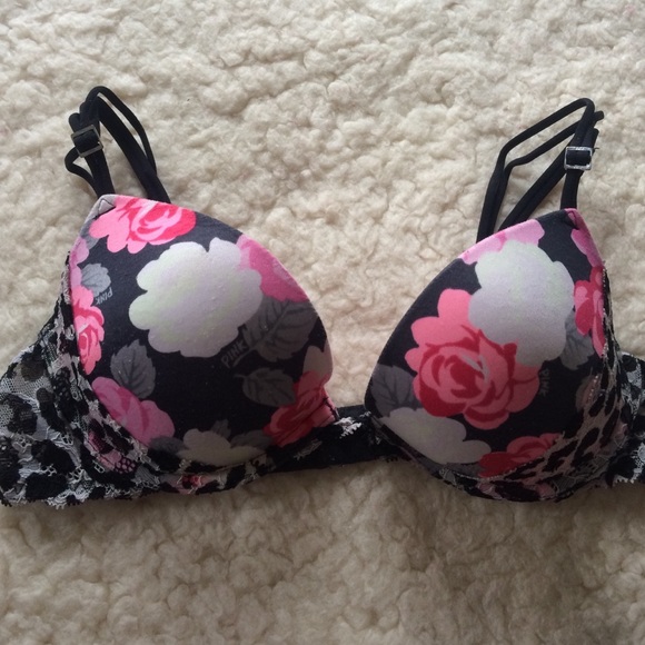 FLORAL AND CHEETAH "PINK VS" PUSH UP