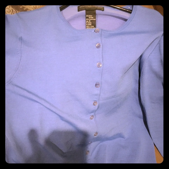 Blue cardigan