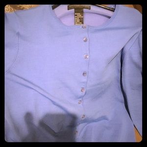Blue cardigan