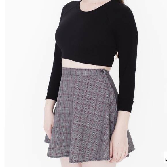 AA Plaid Circle Skirt small