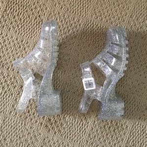 Glitter jellies - like new! 🌌