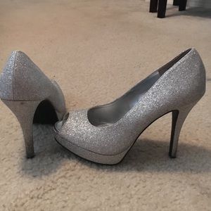 Silver heels perfect for prom!