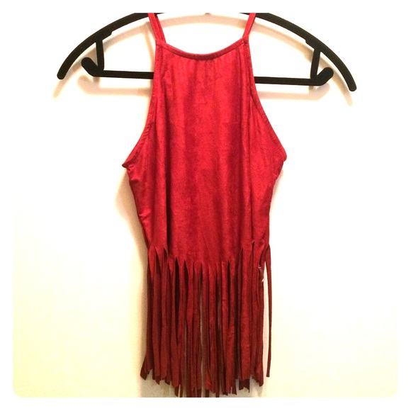 Suede and fringe shirt!