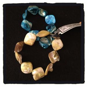 Turquoise & Yellow/Green Bracelet