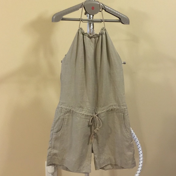 Mossimo Linen Drawstring Halter Jumper Size XS