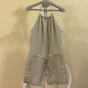 Mossimo Linen Drawstring Halter Jumper Size XS