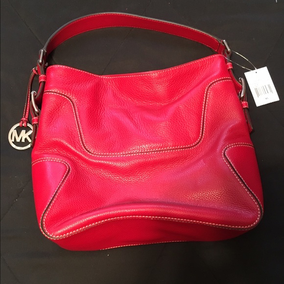 Red brookville Michael kors hobo tote trading